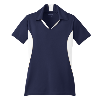 IB1706W Ladies Side Blocked Mircopique Polo