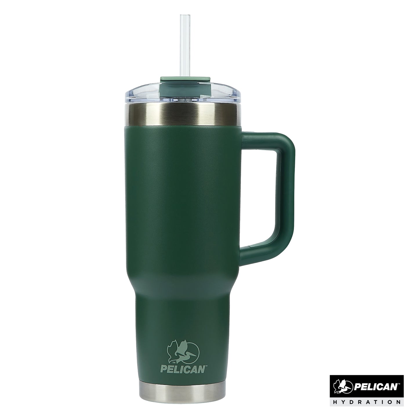 PL1008 Pelican Porter 40 oz. Recycled Double Wall Stainless Steel Travel Tumbler