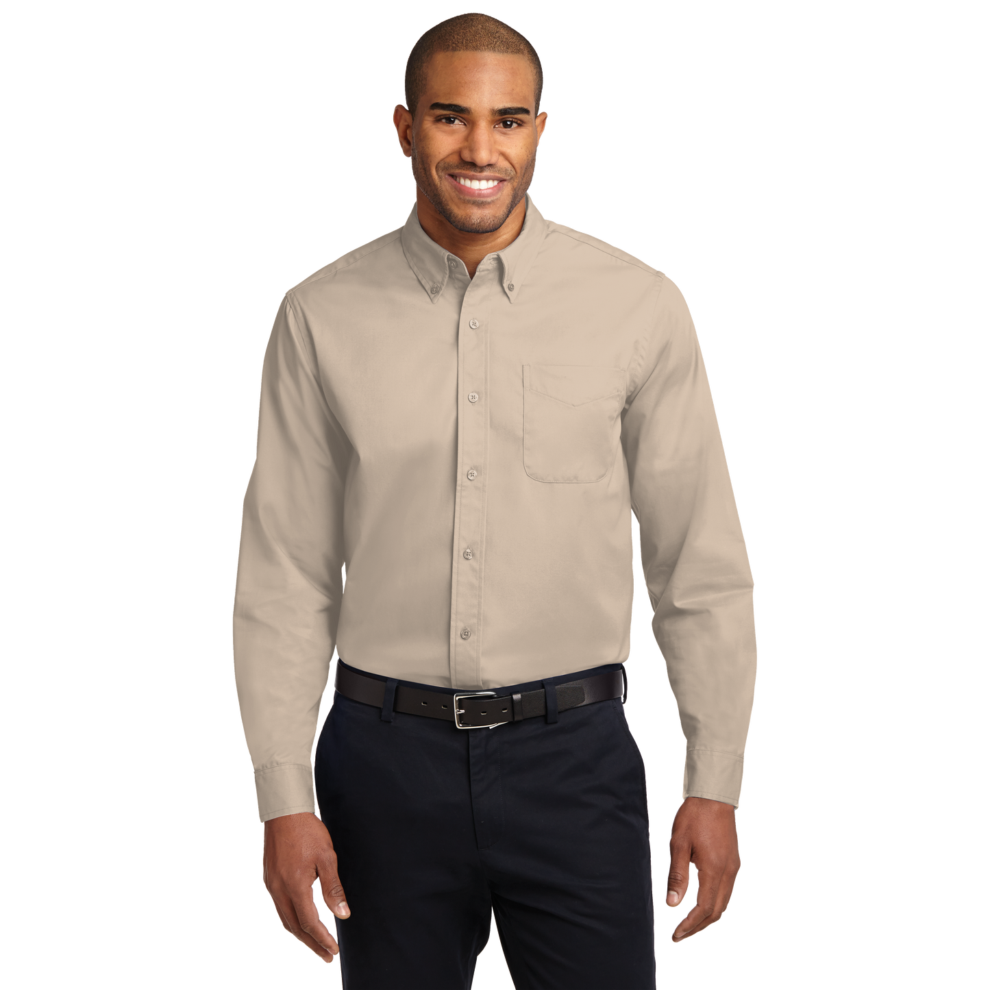 IB1402MLS Mens Easy Care Long Sleeve Shirt