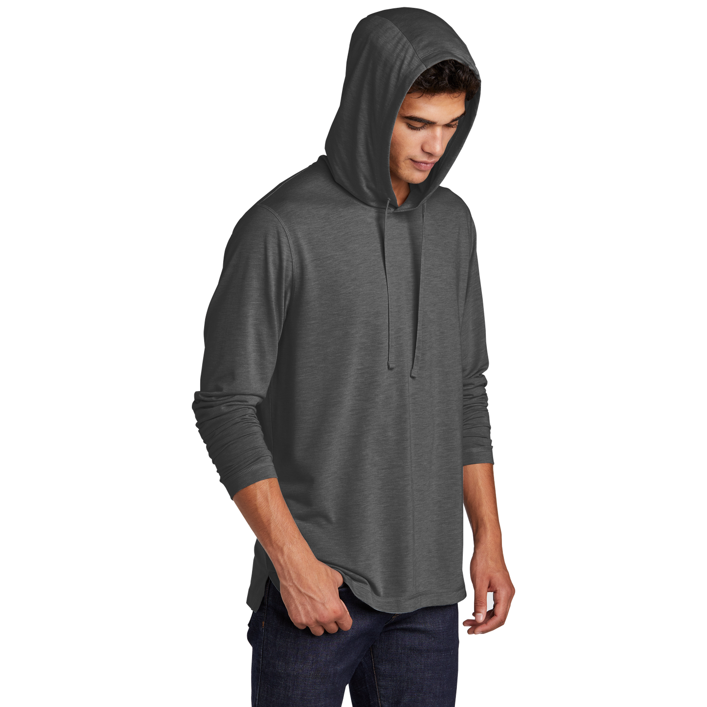 IB2602M  Tri-Blend Wicking Long Sleeve Hoodie