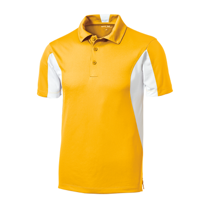 IB1706M Mens Side Blocked Mircopique Polo