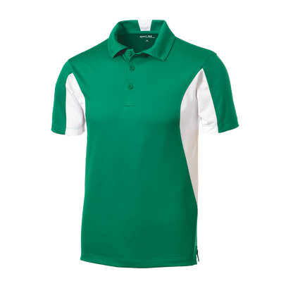 IB1706M Mens Side Blocked Mircopique Polo