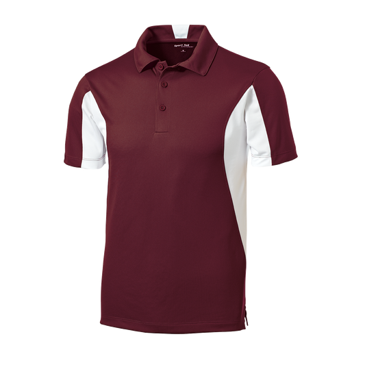 IB1706M Mens Side Blocked Mircopique Polo