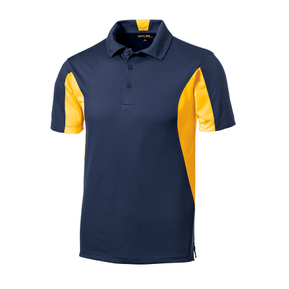 IB1706M Mens Side Blocked Mircopique Polo