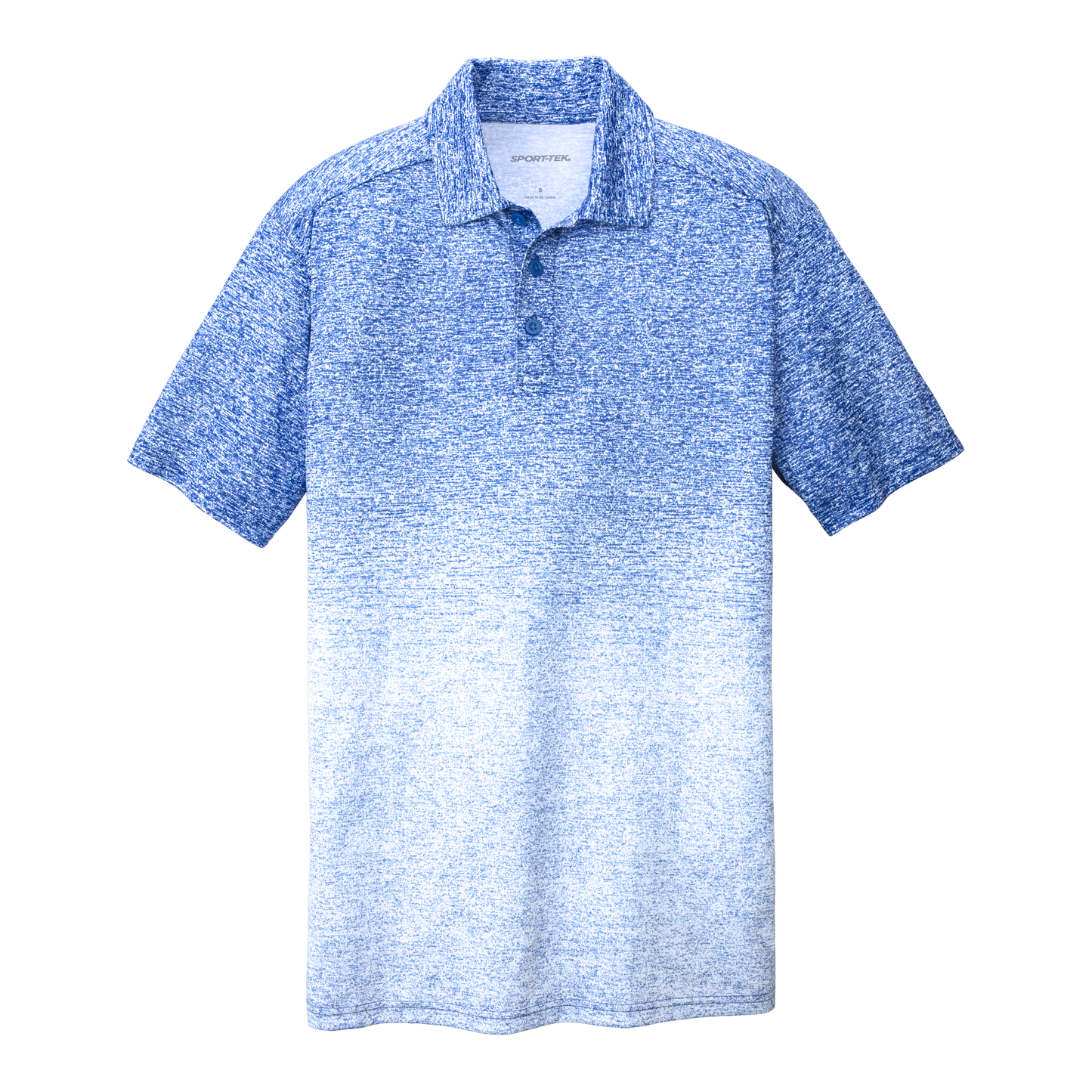 IB1909 Mens Ombre Heather Polo