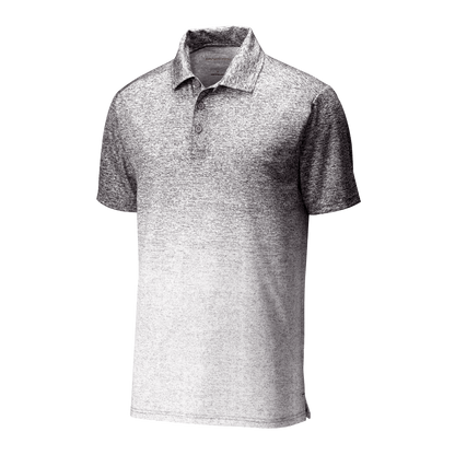 IB1909 Mens Ombre Heather Polo