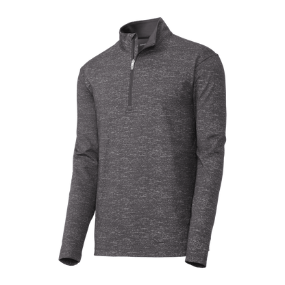 IB1906M Mens Stretch Reflective Heather 1/2-Zip Pullover