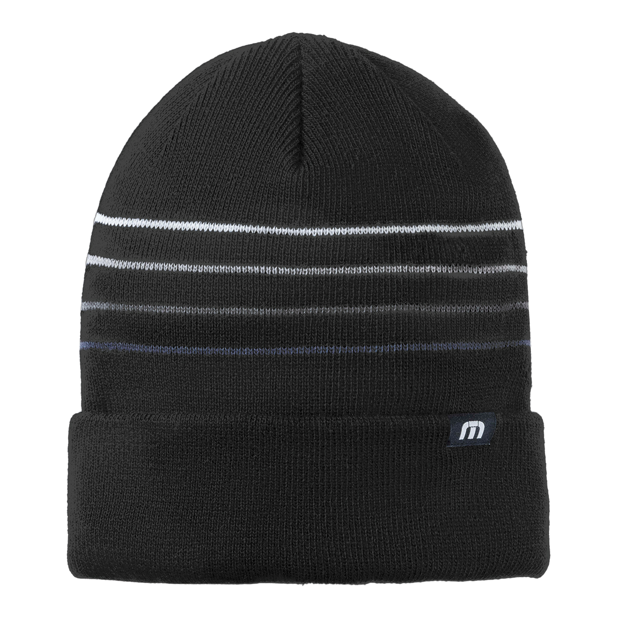 IB2614 Striped Cuffed Beanie