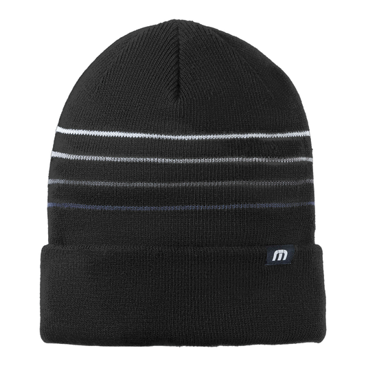 IB2614 Striped Cuffed Beanie