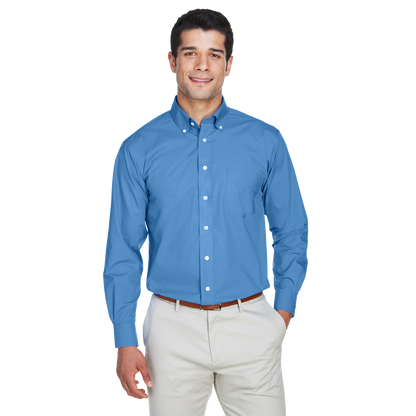 IB1708M Mens Solid Broadcloth Shirt